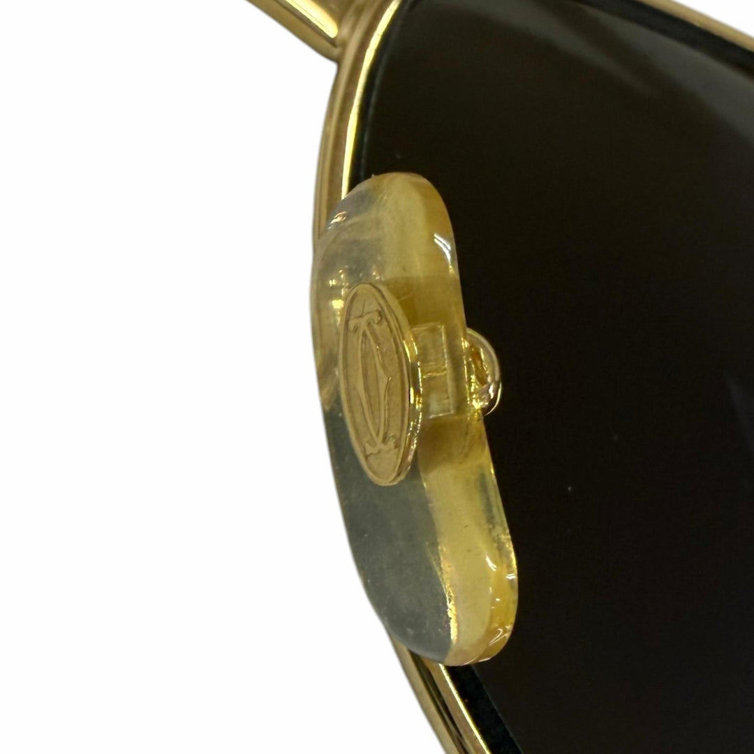Great Cartier sunglasses SANTOS-DUMONT Mirror lens double bridge gold