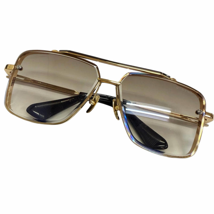 Great DITA sunglasses Two-bridge gradient lenses gold mens DTS121-62-01-Z