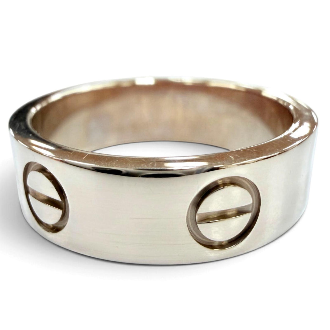 Great Cartier ring LOVE Ring Crack Model Accessories White gold 750 Women 51
