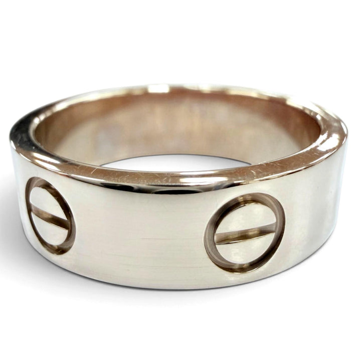 Great Cartier ring LOVE Ring Crack Model Accessories White gold 750 Women 51
