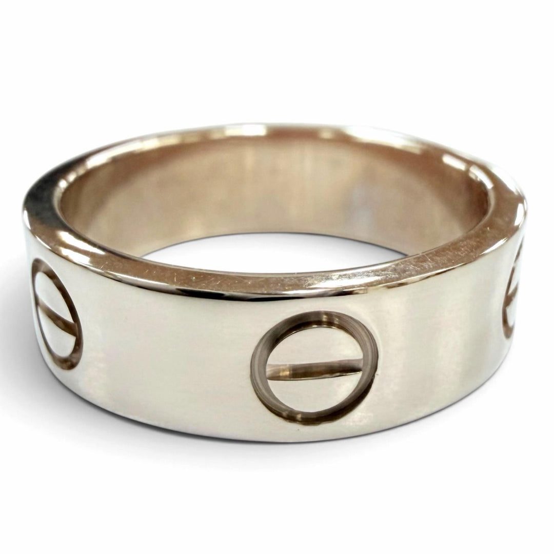 Great Cartier ring LOVE Ring Crack Model Accessories White gold 750 Women 51