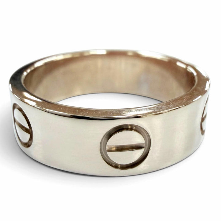 Great Cartier ring LOVE Ring Crack Model Accessories White gold 750 Women 51