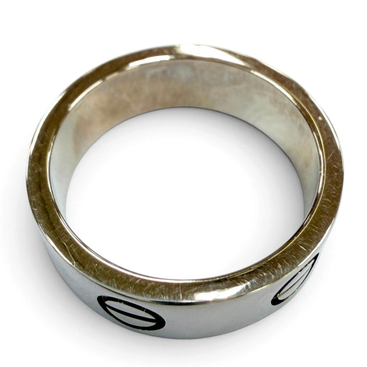 Great Cartier ring LOVE Ring Crack Model Accessories White gold 750 Women 51