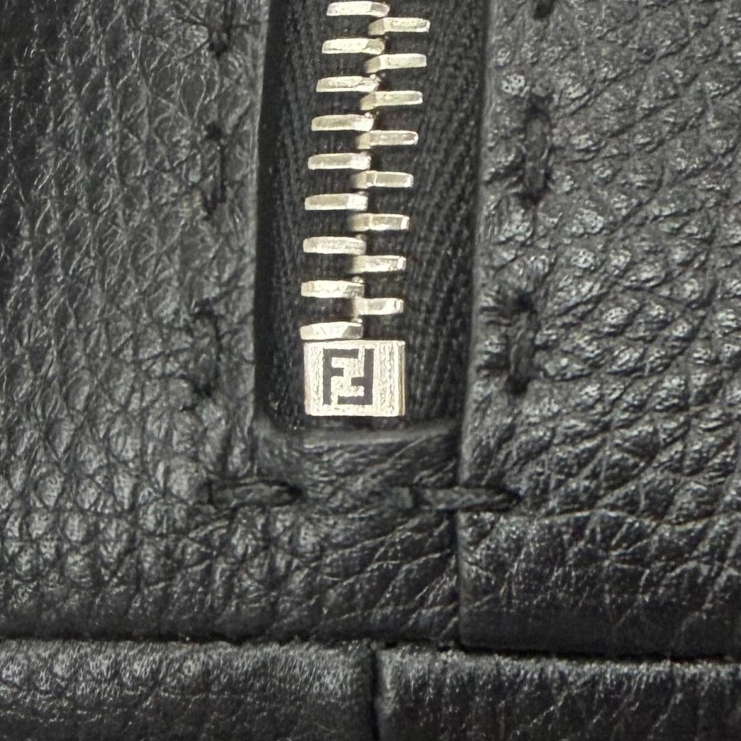 Excellent FENDI Clutch bag Selleria Louis FF Metal Business Bag leather 7N0149