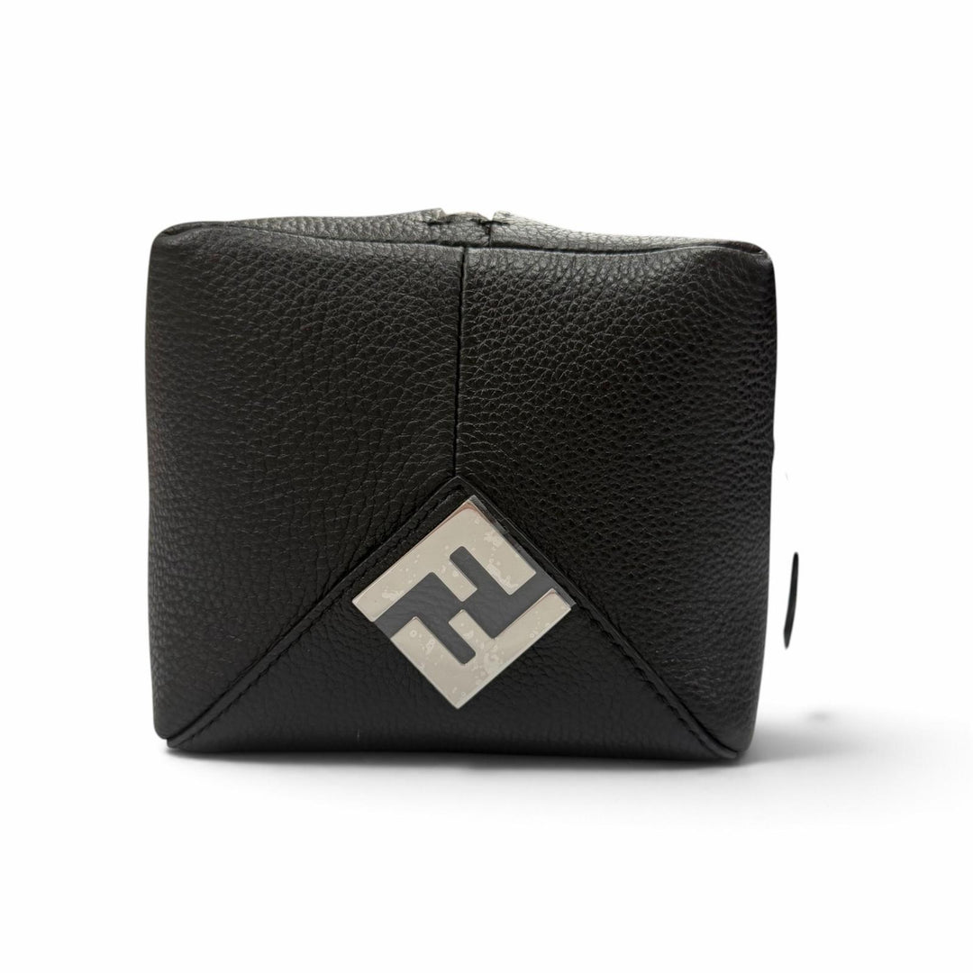 Excellent FENDI Clutch bag Selleria Louis FF Metal Business Bag leather 7N0149