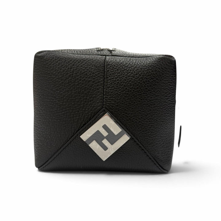 Excellent FENDI Clutch bag Selleria Louis FF Metal Business Bag leather 7N0149