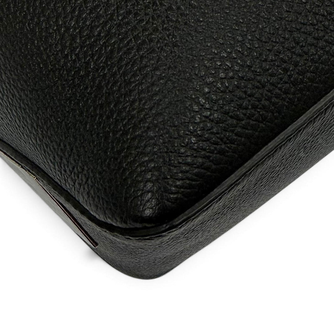 Excellent FENDI Clutch bag Selleria Louis FF Metal Business Bag leather 7N0149