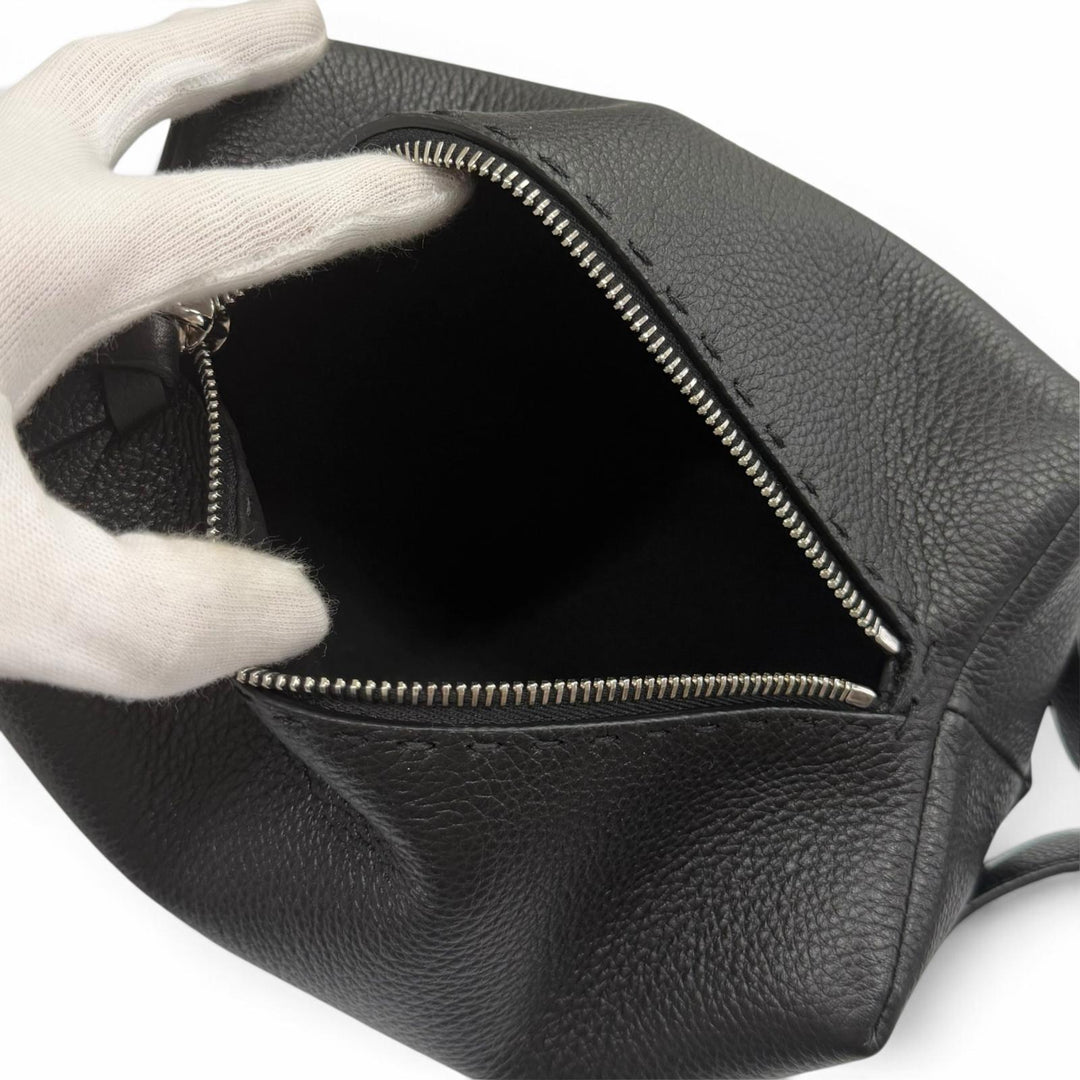 Excellent FENDI Clutch bag Selleria Louis FF Metal Business Bag leather 7N0149