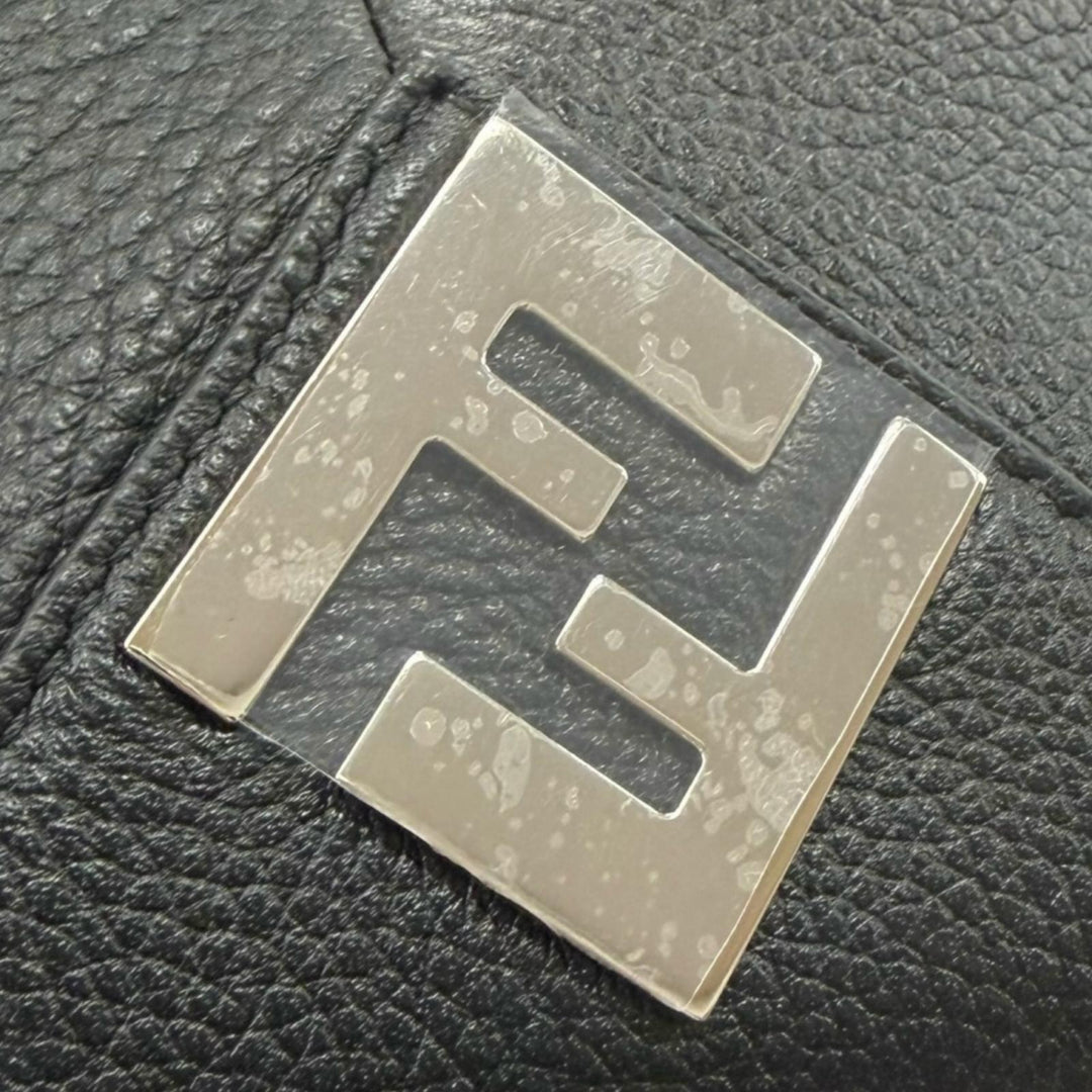 Excellent FENDI Clutch bag Selleria Louis FF Metal Business Bag leather 7N0149