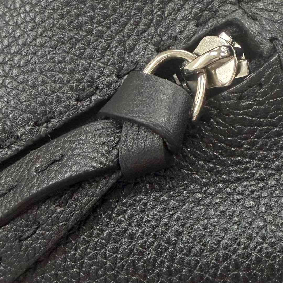 Excellent FENDI Clutch bag Selleria Louis FF Metal Business Bag leather 7N0149