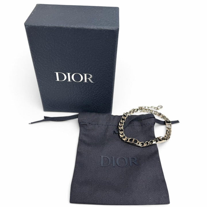 Excellent DIOR bracelet CD Icon Chain Link Silver B1446HOMMT