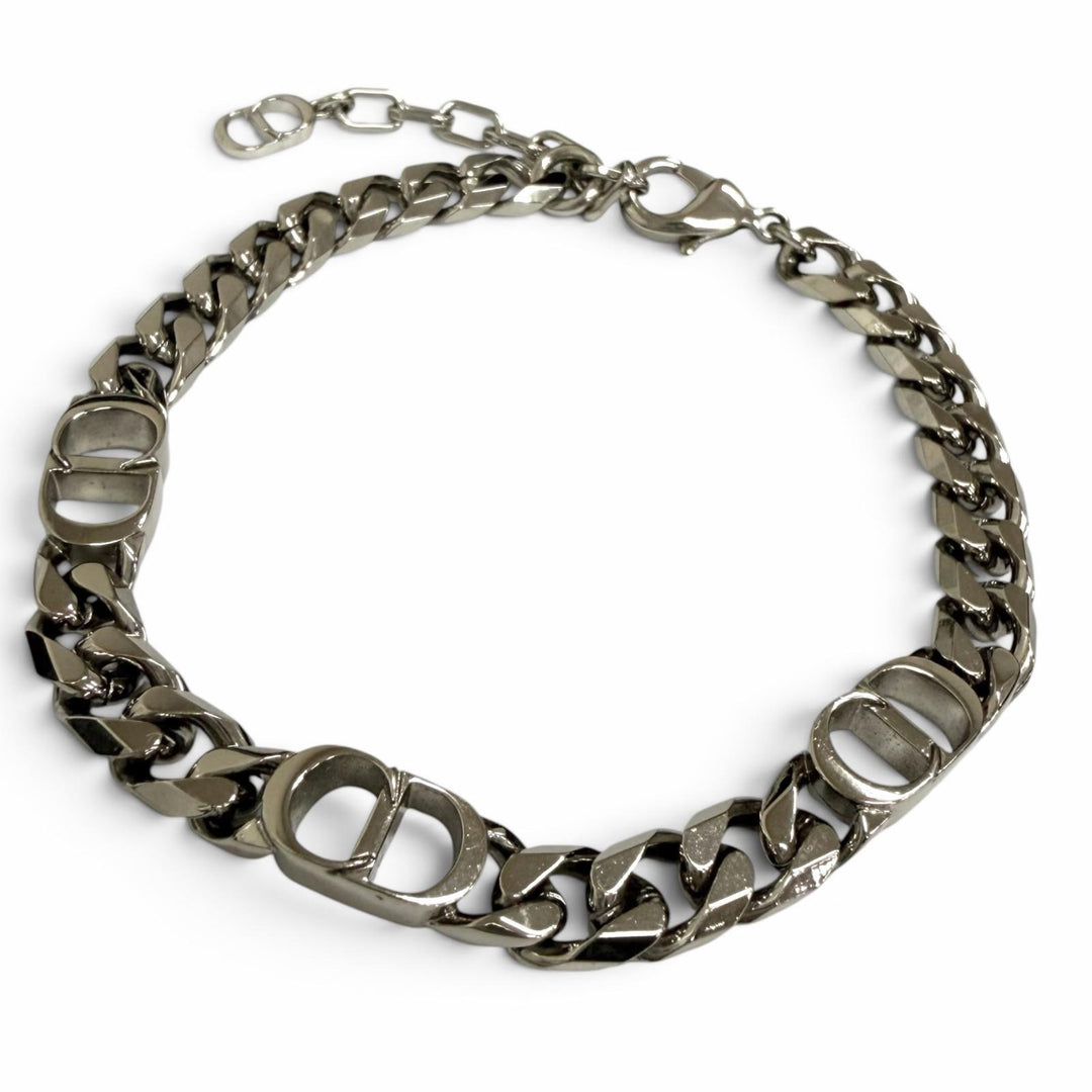 Excellent DIOR bracelet CD Icon Chain Link Silver B1446HOMMT