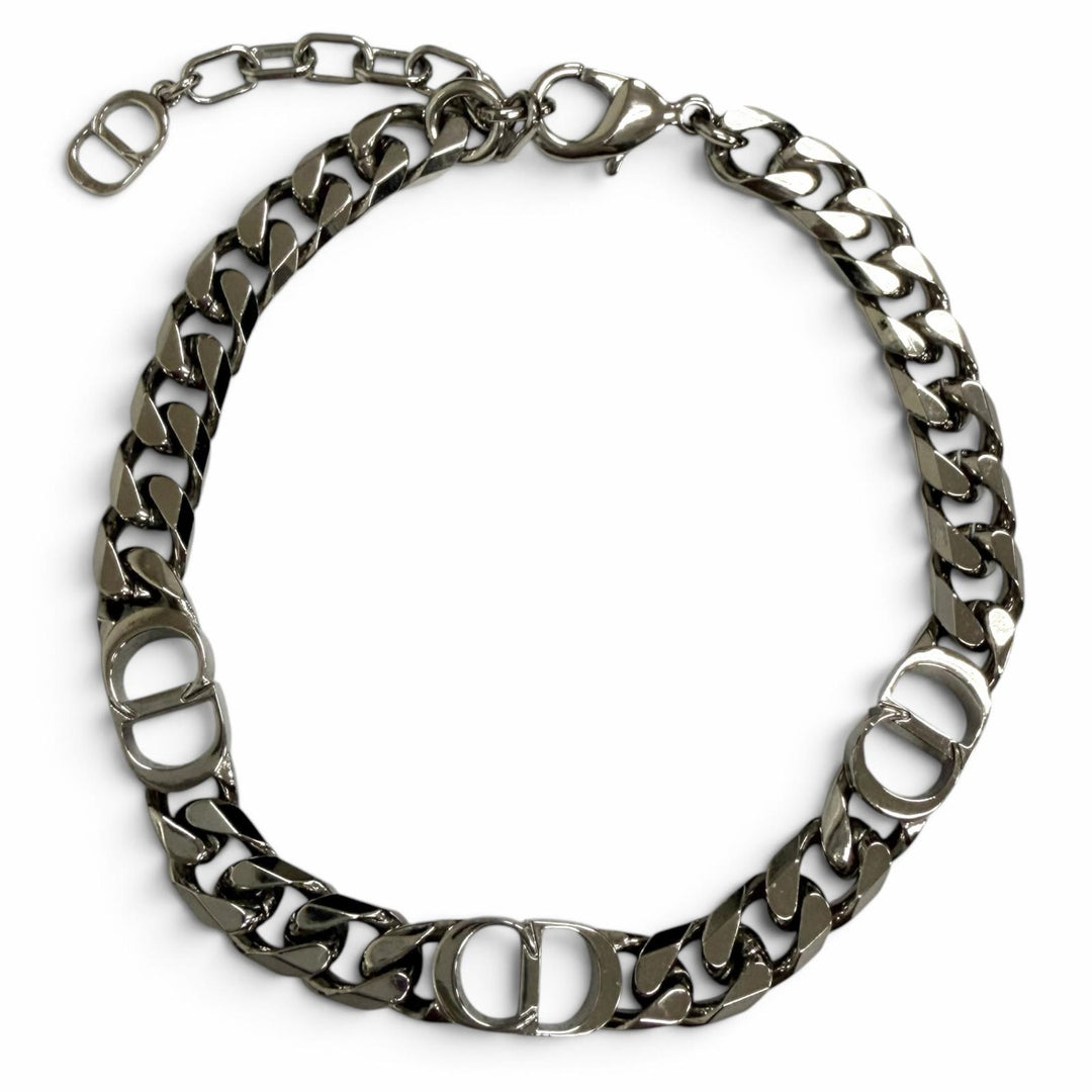 Excellent DIOR bracelet CD Icon Chain Link Silver B1446HOMMT