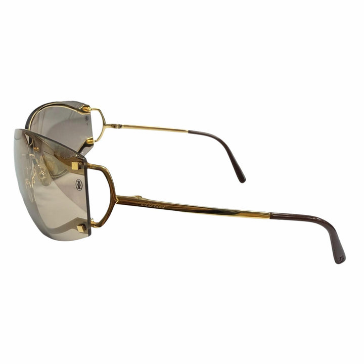 Great Cartier sunglasses Rimless Eyewear gold mens