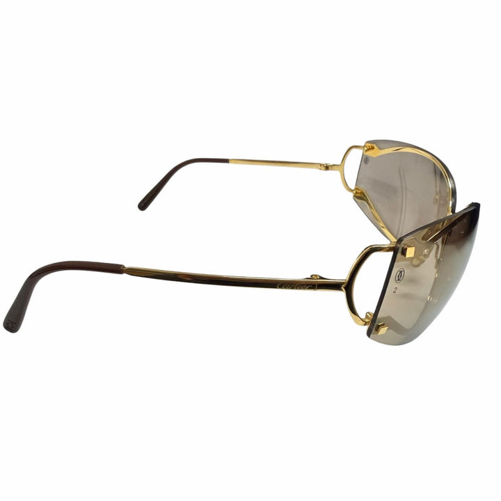 Great Cartier sunglasses Rimless Eyewear gold mens