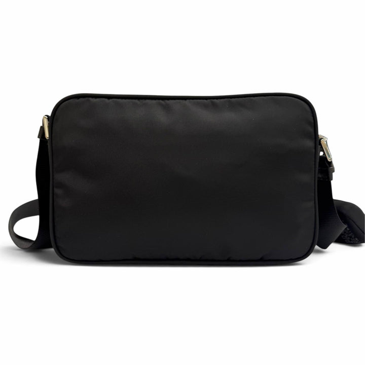 Great PRADA Shoulder Bag Re-Nylon triangle logo triangular plate black 1BC167