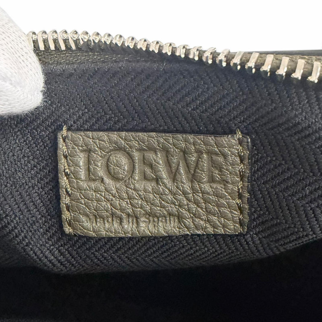 Great LOEWE Sling bag Anton Anagram Sling Bag khaki leather mens B511A09X06