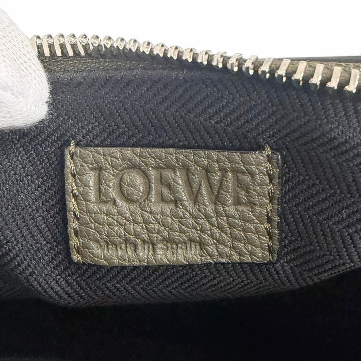 Great LOEWE Sling bag Anton Anagram Sling Bag khaki leather mens B511A09X06