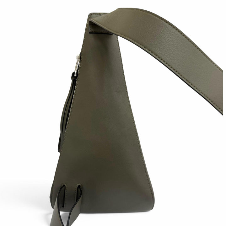 Great LOEWE Sling bag Anton Anagram Sling Bag khaki leather mens B511A09X06