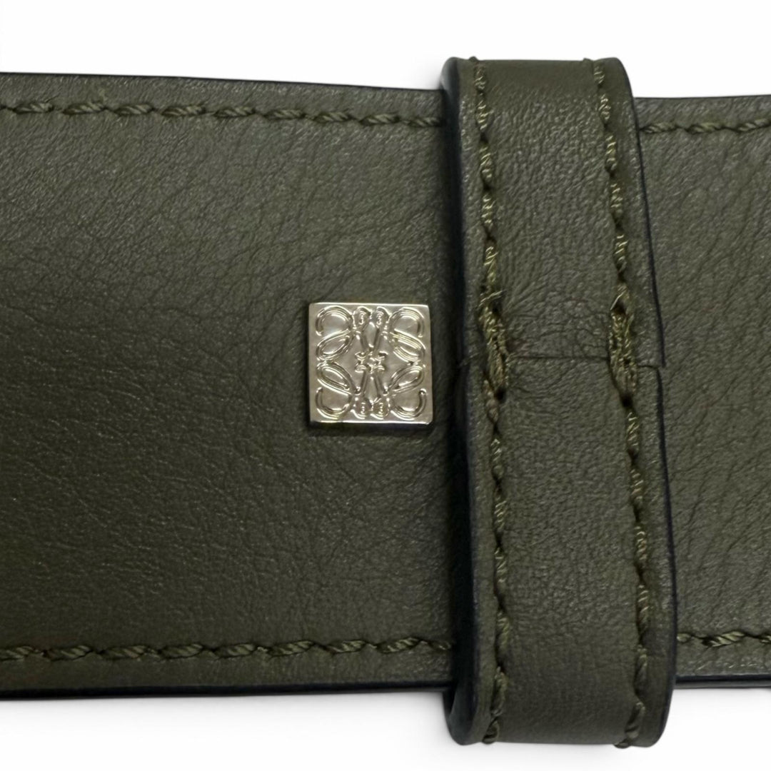 Great LOEWE Sling bag Anton Anagram Sling Bag khaki leather mens B511A09X06