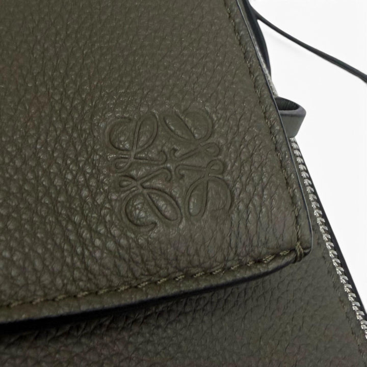 Great LOEWE Sling bag Anton Anagram Sling Bag khaki leather mens B511A09X06