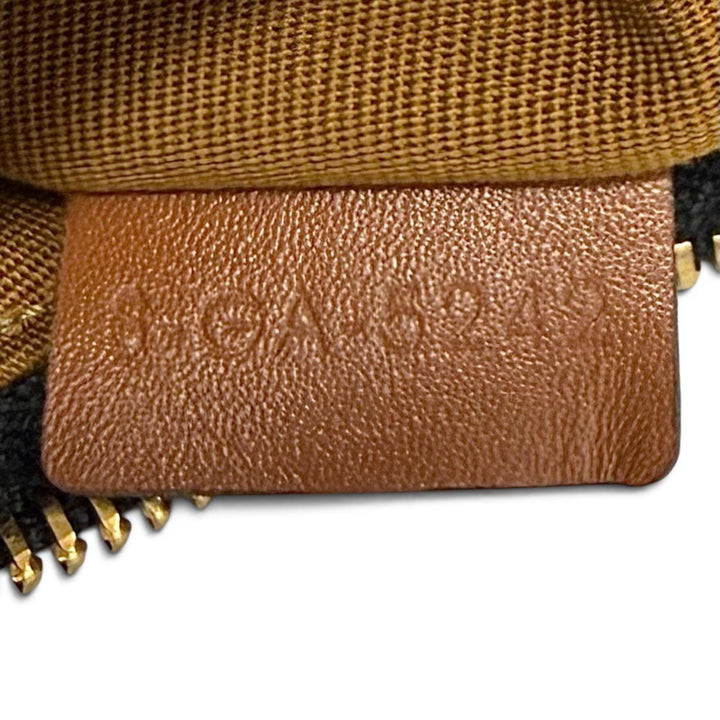Excellent CELINE Shoulder Bag AVA Triomphe Crescent Medium leather Women 19395
