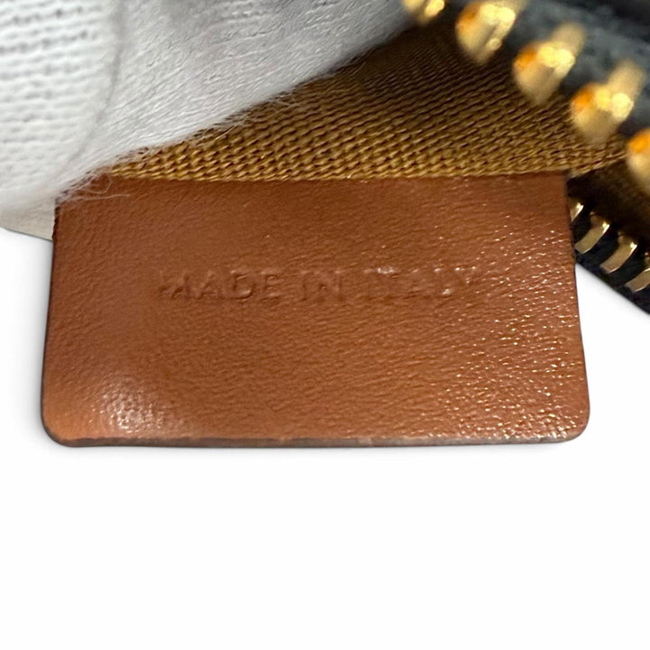 Excellent CELINE Shoulder Bag AVA Triomphe Crescent Medium leather Women 19395
