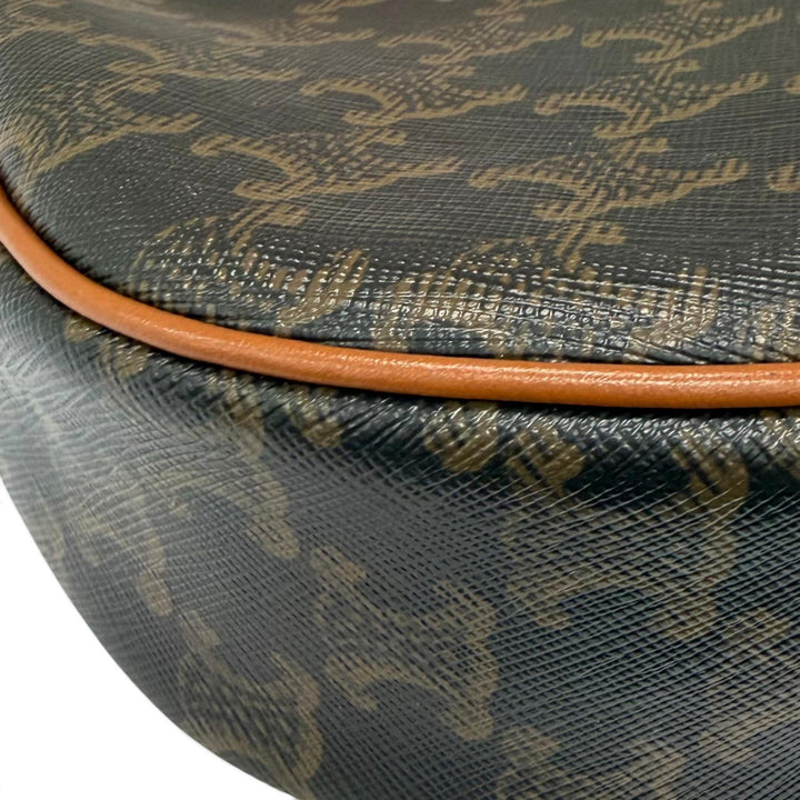 Excellent CELINE Shoulder Bag AVA Triomphe Crescent Medium leather Women 19395