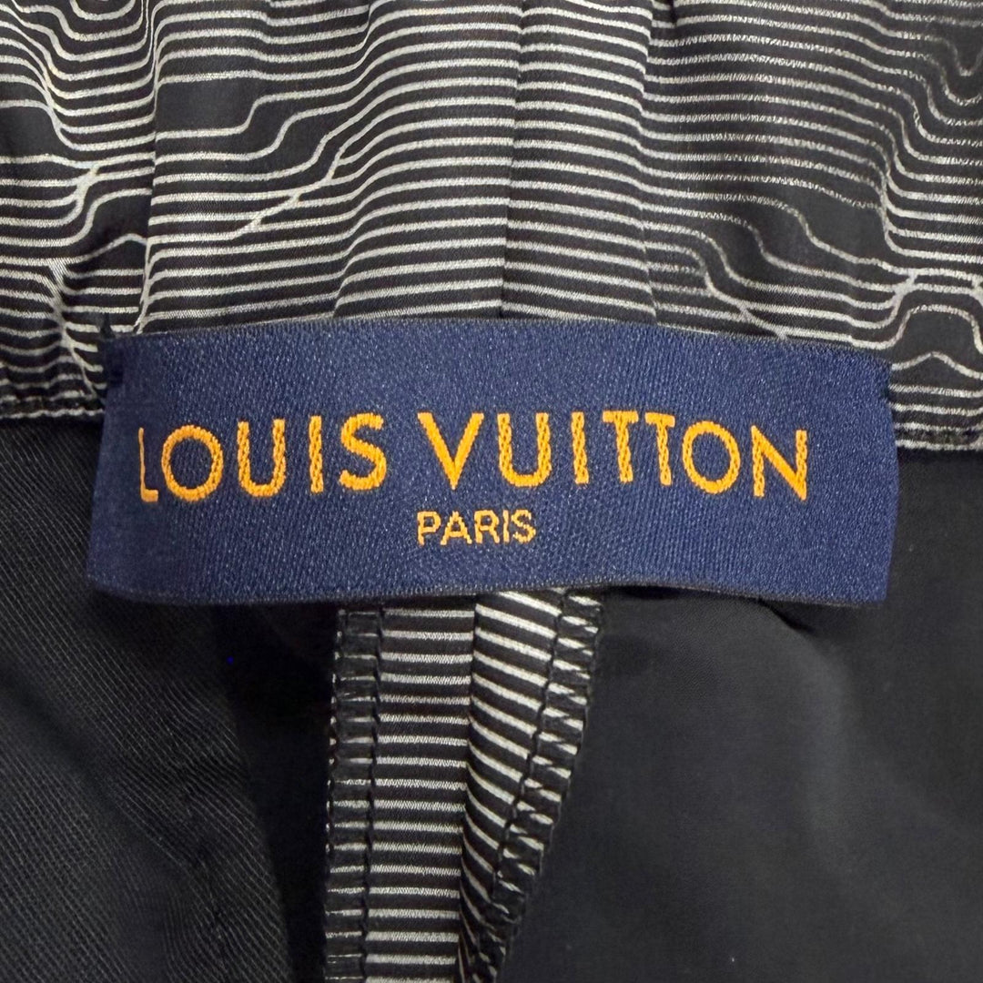 Pristine LOUIS VUITTON Pants Virgil Abloh's 3D Monogram black mens IT 42 1A5WHCC