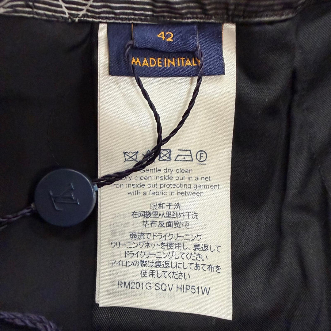 Pristine LOUIS VUITTON Pants Virgil Abloh's 3D Monogram black mens IT 42 1A5WHCC