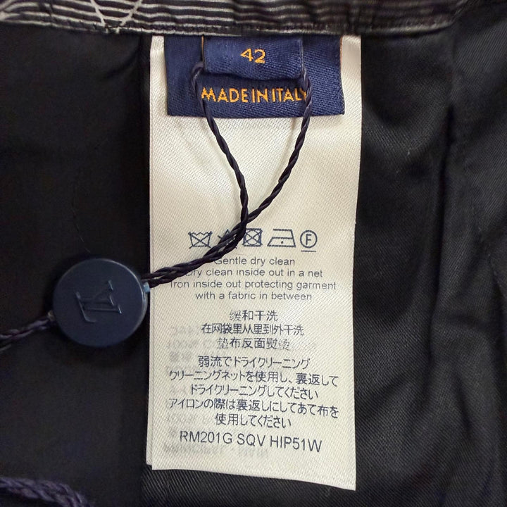 Pristine LOUIS VUITTON Pants Virgil Abloh's 3D Monogram black mens IT 42 1A5WHCC