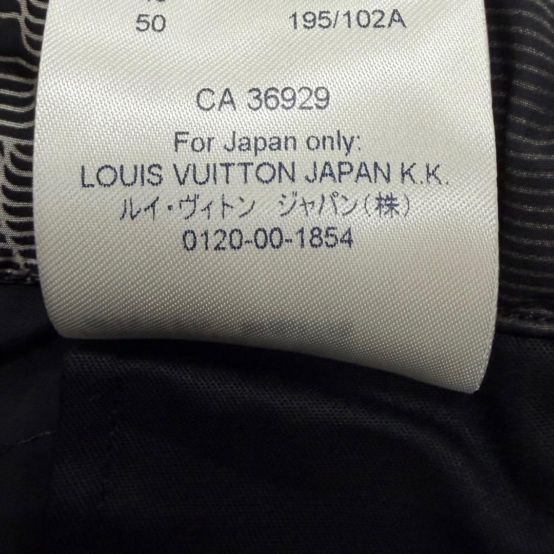 Pristine LOUIS VUITTON Pants Virgil Abloh's 3D Monogram black mens IT 42 1A5WHCC