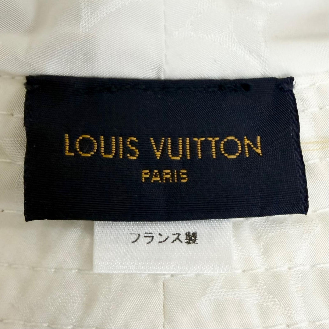 Great LOUIS VUITTON hat Bob Lovelygram white Nylon mens