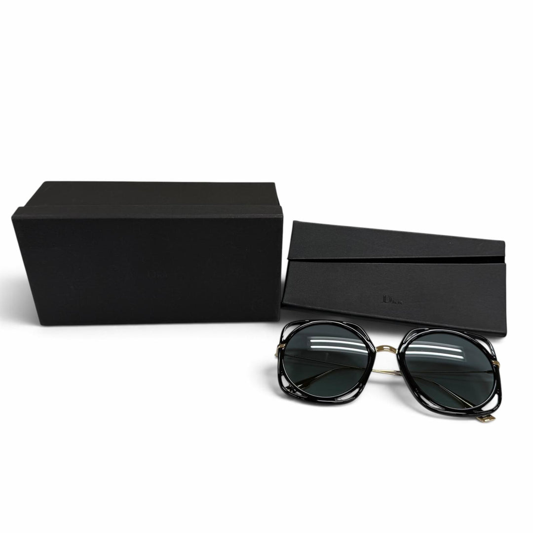 Excellent Dior sunglasses Direction CD logo included black Women 2M21L