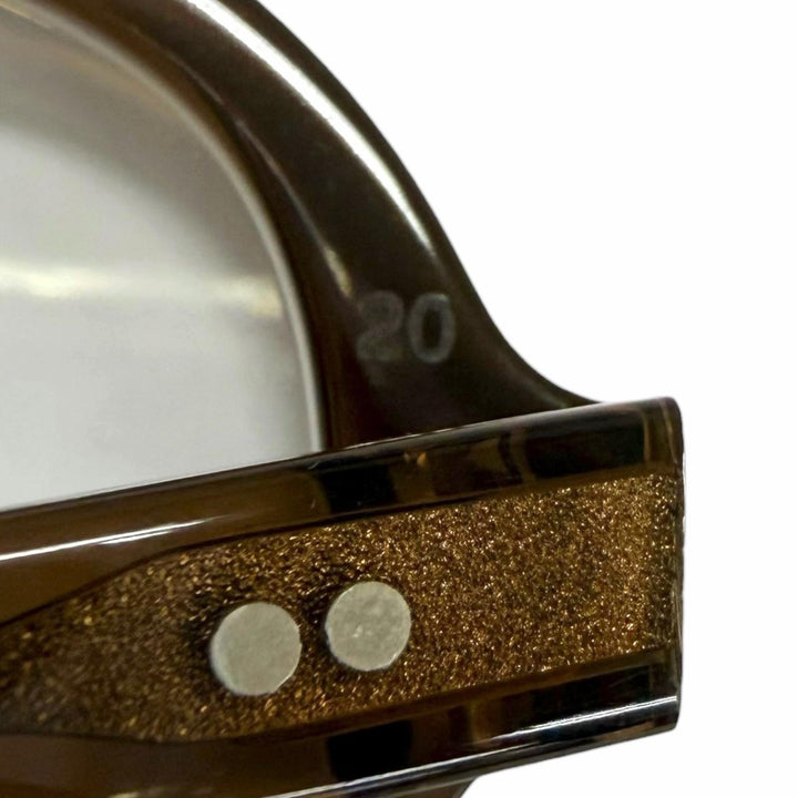 Great JULIUS TART OPTICAL Glasses HOLLY Two Bridges Clear brown mens