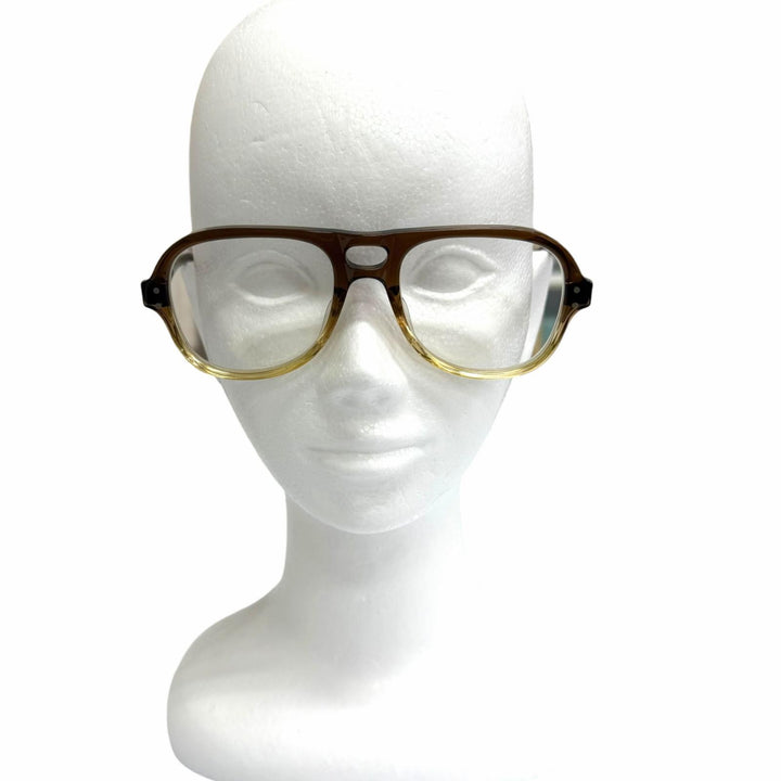 Great JULIUS TART OPTICAL Glasses HOLLY Two Bridges Clear brown mens