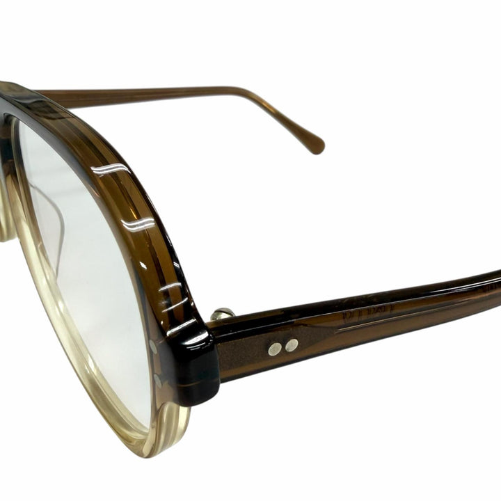 Great JULIUS TART OPTICAL Glasses HOLLY Two Bridges Clear brown mens