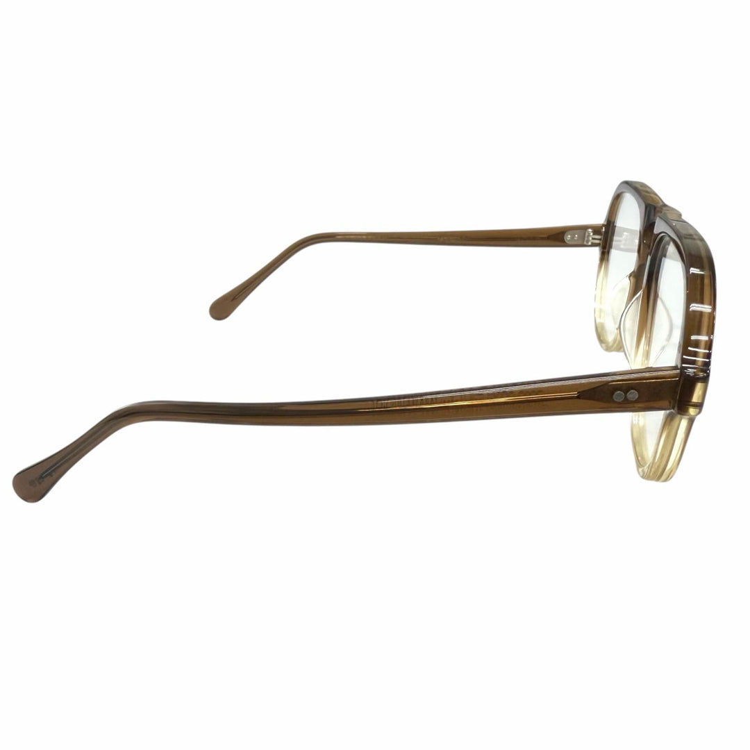 Great JULIUS TART OPTICAL Glasses HOLLY Two Bridges Clear brown mens