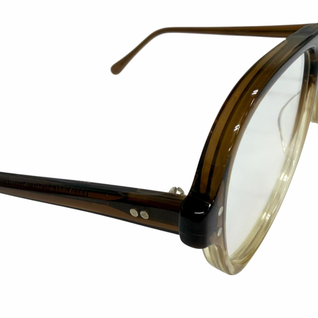 Great JULIUS TART OPTICAL Glasses HOLLY Two Bridges Clear brown mens