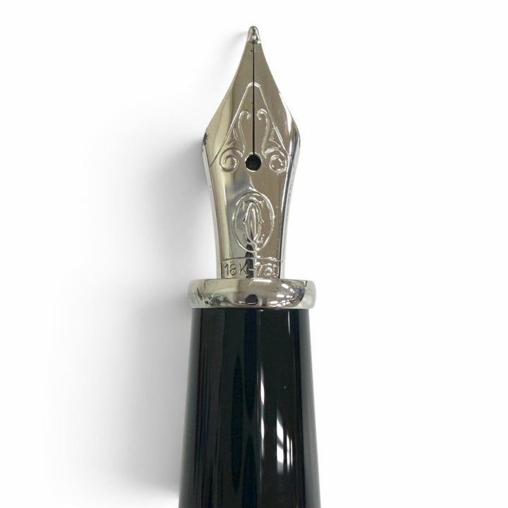Excellent Cartier fountain pen Diaboro de Cartier Cap type black 18K mens