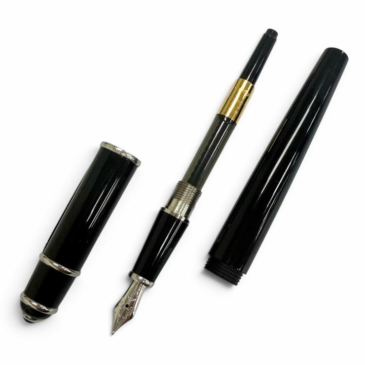Excellent Cartier fountain pen Diaboro de Cartier Cap type black 18K mens