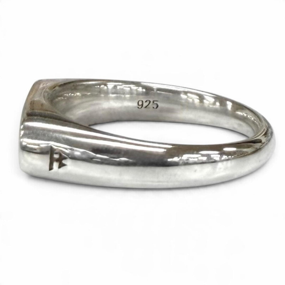 Excellent TOM WOOD Ring ring Mario Ring Onyx Silver 925 Women