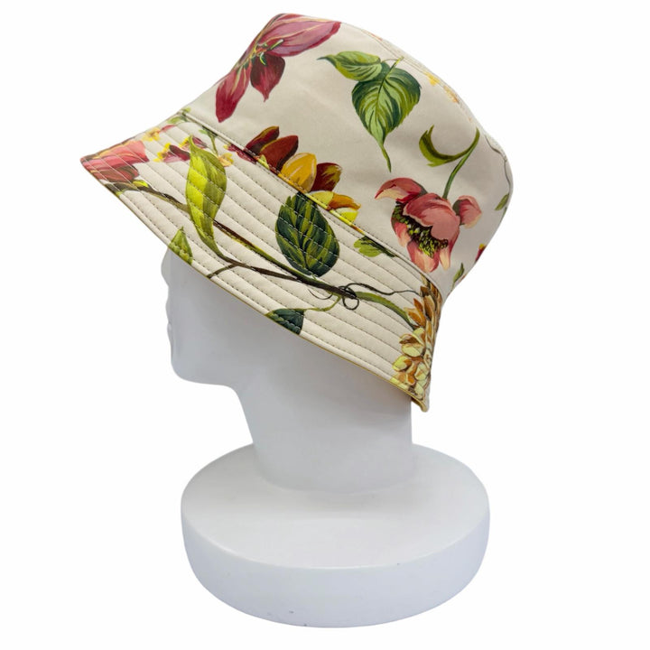 Pristine PRADA Triangle with logo, flower, reversible hat L 1HC137