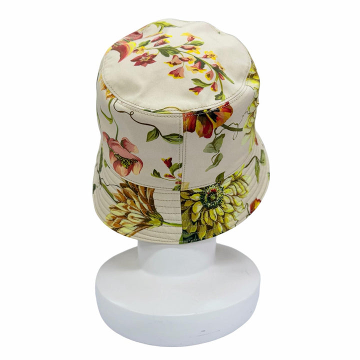 Pristine PRADA Triangle with logo, flower, reversible hat L 1HC137