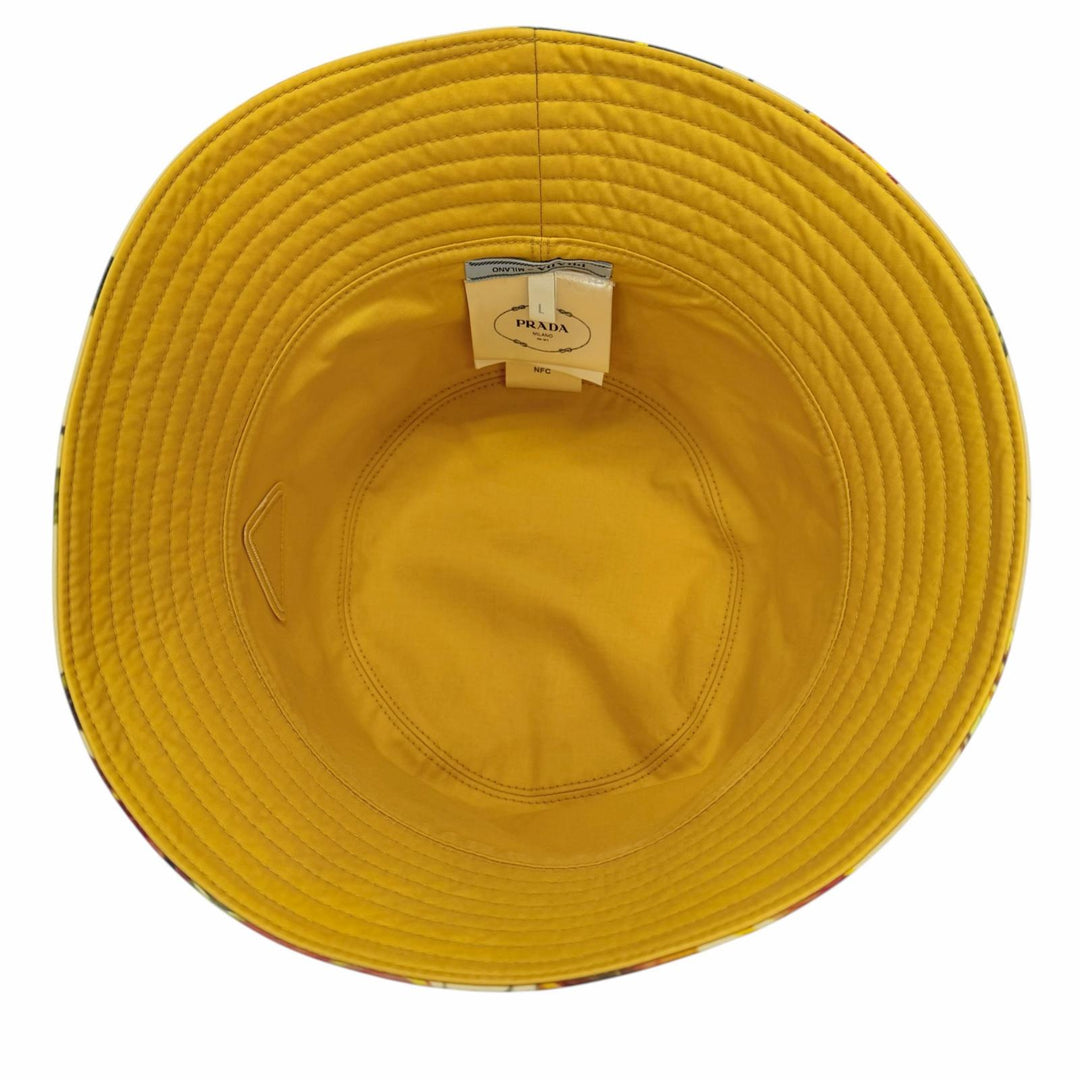 Pristine PRADA Triangle with logo, flower, reversible hat L 1HC137