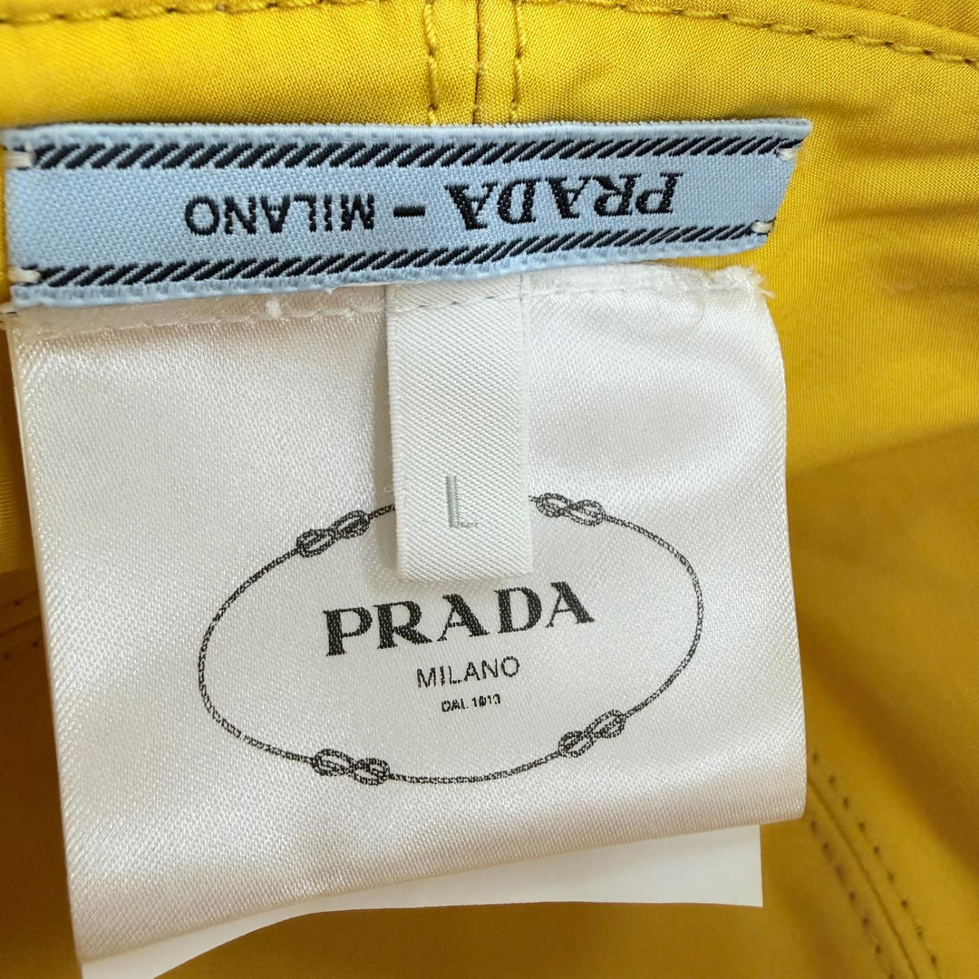 Pristine PRADA Triangle with logo, flower, reversible hat L 1HC137