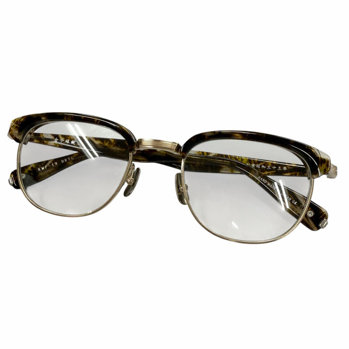 Excellent 金子眼鏡 Glasses Thurmont Blow gold 925 mens KMP-19