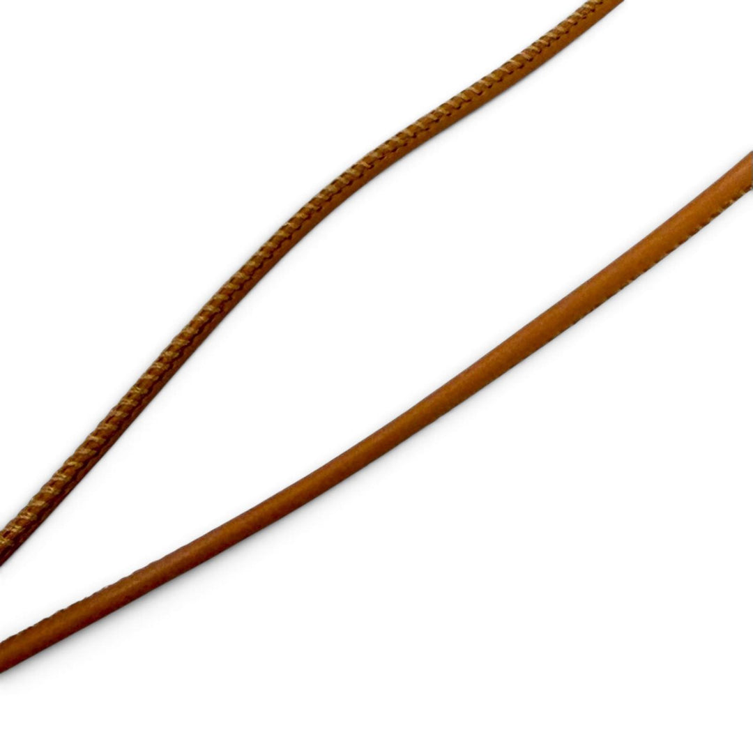 Excellent HERMES Necklace Loop Gran leather Women