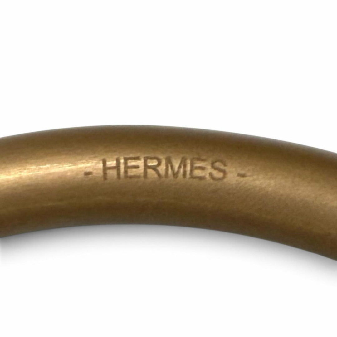 Excellent HERMES Necklace Loop Gran leather Women