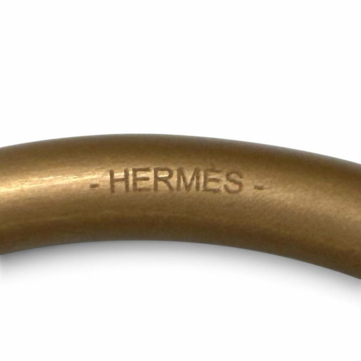 Excellent HERMES Necklace Loop Gran leather Women
